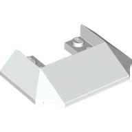 Brick Wedged, Sloped 45° 6 × 4 Double / 33°, 9 Bottom Tubes [Train Roof]