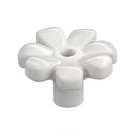 Plant, Flower, Minifig Accessory with 7 Thick Petals and Pin, Center Ring Weiß