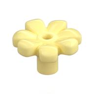 Plant, Flower, Minifig Accessory with 7 Thick Petals and Pin, Center Ring Bright Light Yellow