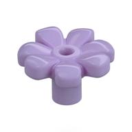 Plant, Flower, Minifig Accessory with 7 Thick Petals and Pin, Center Ring Lavender