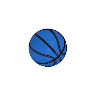 Sports Basketball [Plain] Blau