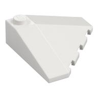 Brick Wedged, Sloped 18° 4 × 4 Corner White