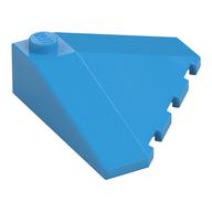 Brick Wedged, Sloped 18° 4 × 4 Corner Dark Azure