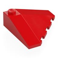 Brick Wedged, Sloped 18° 4 × 4 Corner Red
