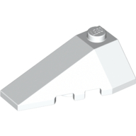 Brick Wedged, Sloped 4 × 2 Triple Left White