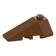 Brick Wedged, Sloped 4 × 2 Triple Left Reddish Brown