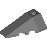 Brick Wedged, Sloped 4 × 2 Triple Left Dark Bluish Gray
