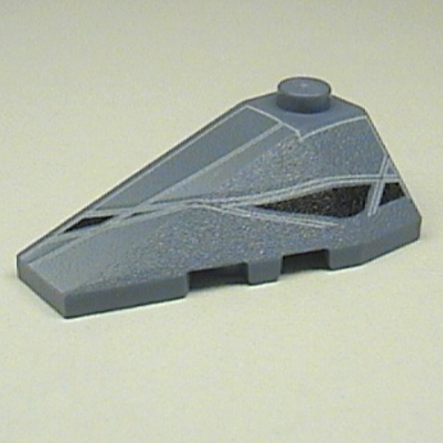 Brick Wedged, Sloped 4 × 2 Triple Left with Alpha Team Arctic Speeder Print Sand Blue