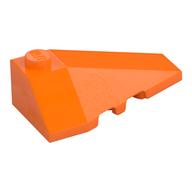 Brick Wedged, Sloped 4 × 2 Triple Right Orange