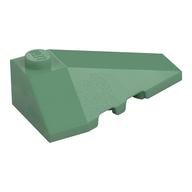 Brick Wedged, Sloped 4 × 2 Triple Right Sand Green