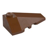 Brick Wedged, Sloped 4 × 2 Triple Right Reddish Brown