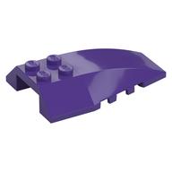 Brick Wedged, Curved 6 × 4 Triple Dark Purple