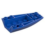 Brick Wedged, Curved Inverted 6 × 4 Blue