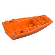 Brick Wedged, Curved Inverted 6 × 4 Orange