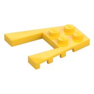 Wedge Plate 4 × 4 with 2 × 2 Cutout Yellow