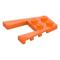 Wedge Plate 4 × 4 with 2 × 2 Cutout Orange