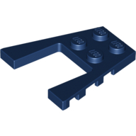 Keil Platte 4 × 4 mit 2 × 2 Aussparung Dunkelblau