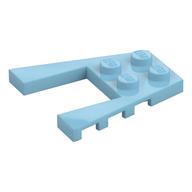 Wedge Plate 4 × 4 with 2 × 2 Cutout Medium Azure