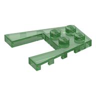 Wedge Plate 4 × 4 with 2 × 2 Cutout Trans-Green
