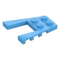 Wedge Plate 4 × 4 with 2 × 2 Cutout Medium Blue