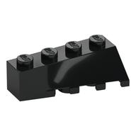 Brick Wedged, Sloped 45° 4 × 2 Left Black