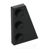 Wedge Plate 3 × 2 Right Black