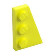 Wedge Plate 3 × 2 Right Vibrant Yellow
