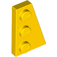 Wedge Plate 3 × 2 Right Yellow