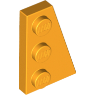 Wedge Plate 3 × 2 Right Bright Light Orange