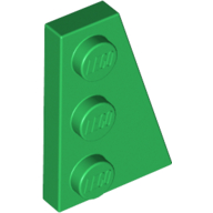 Wedge Plate 3 × 2 Right Green