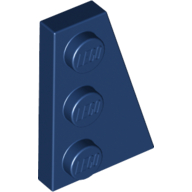 Wedge Plate 3 × 2 Right Dark Blue