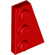Keil Platte 3 × 2 rechts Rot