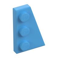 Wedge Plate 3 × 2 Right Medium Blue