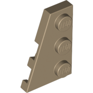 Wedge Plate 3 × 2 Left Dark Tan