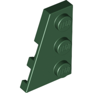 Wedge Plate 3 × 2 Left Dark Green