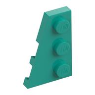 Wedge Plate 3 × 2 Left Dark Turquoise