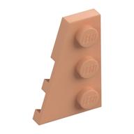 Wedge Plate 3 × 2 Left Nougat