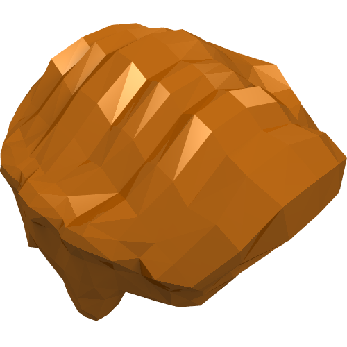 Hair Wavy Dunkelorange