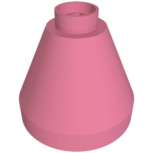 Duplo Cone 2 × 2 × 1 2/3 Medium Dark Pink