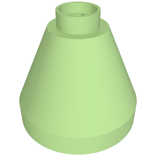 Duplo Cone 2 × 2 × 1 2/3 Medium Green