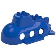 Duplo Boat / Submarine Top 10 × 6 × 3 1/2 Blue