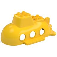 Duplo Boat / Submarine Top 10 × 6 × 3 1/2 Yellow