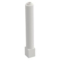 Support Round 1 × 1 × 6 Solid Pillar White