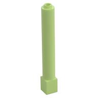 Support Round 1 × 1 × 6 Solid Pillar Yellowish Green