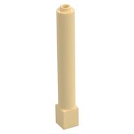 Support Round 1 × 1 × 6 Solid Pillar Tan