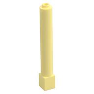 Support Round 1 × 1 × 6 Solid Pillar Bright Light Yellow