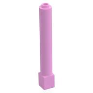 Support Round 1 × 1 × 6 Solid Pillar Bright Pink