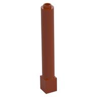 Support Round 1 × 1 × 6 Solid Pillar Dunkelorange