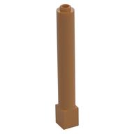 Support Round 1 × 1 × 6 Solid Pillar Medium Nougat