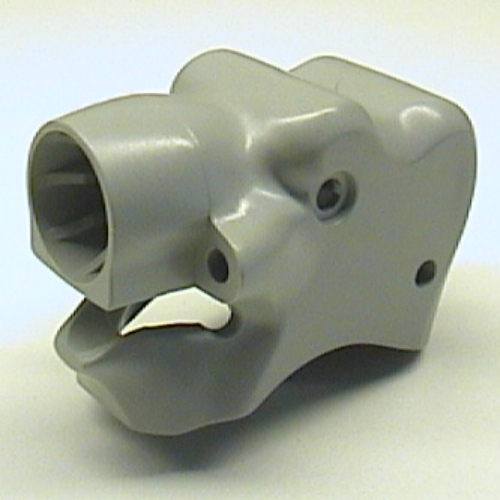 Animal Body Part, Elephant Head with Pin Light Gray